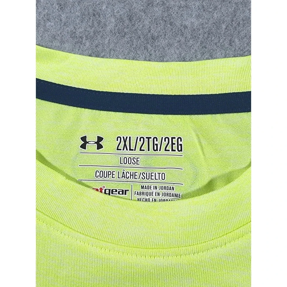 Under Armour Men's Athletic Fishing Shirt, Size 2XL, Yellow , Long Sleeve